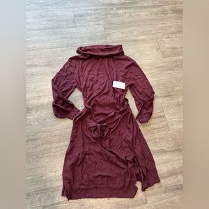 Stitchdrop Burgundy Sweater Dress